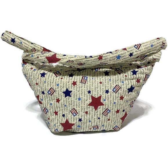 All Cloth Handbag Tote Liberty Freedom and Justice With Zip Up Inner Compartment - Picture 4 of 9